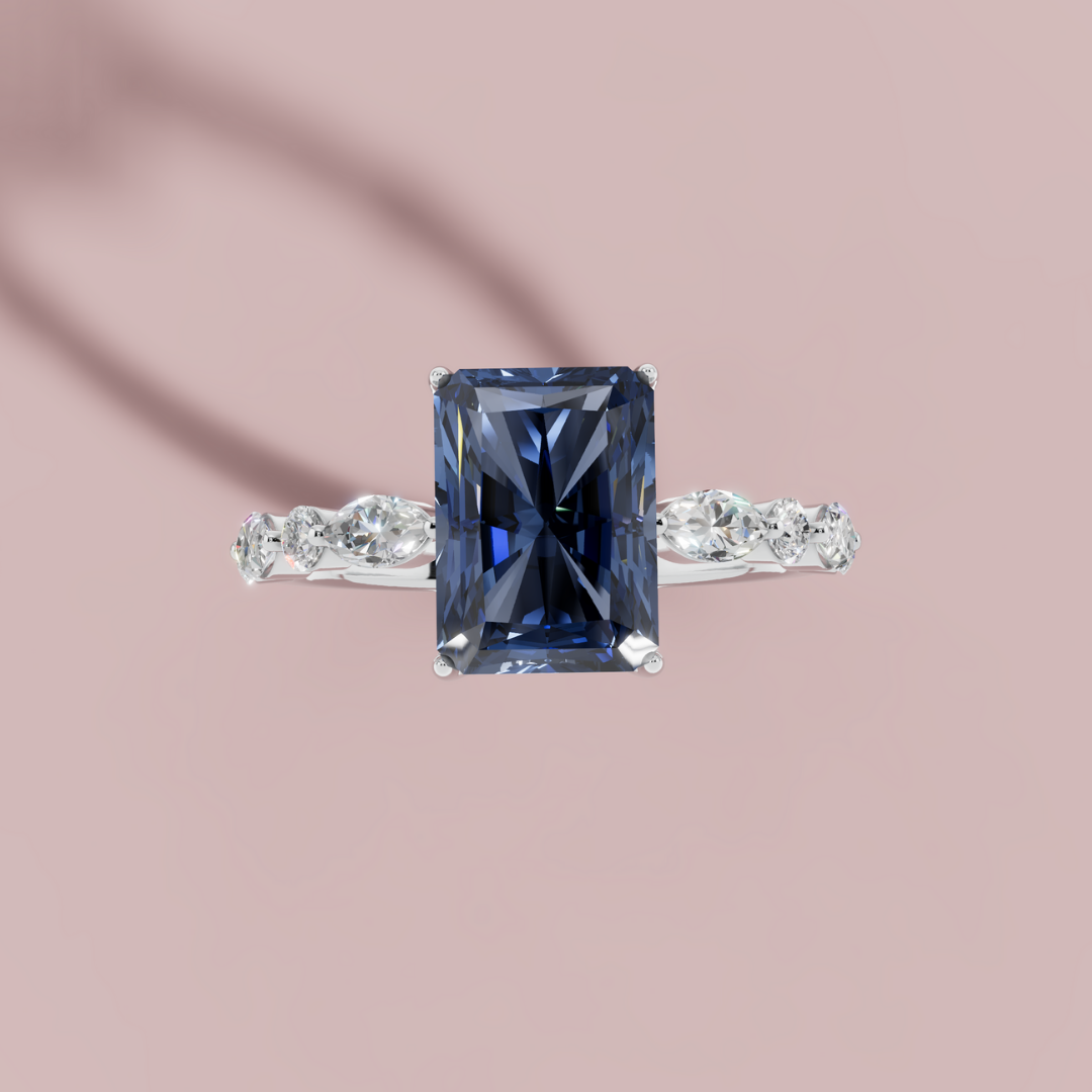 Blue Vertica Ring