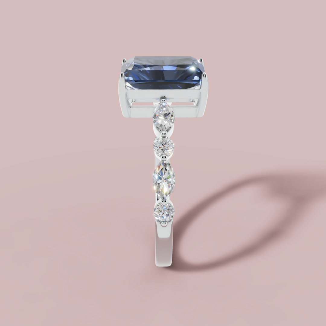 Blue Vertica Ring