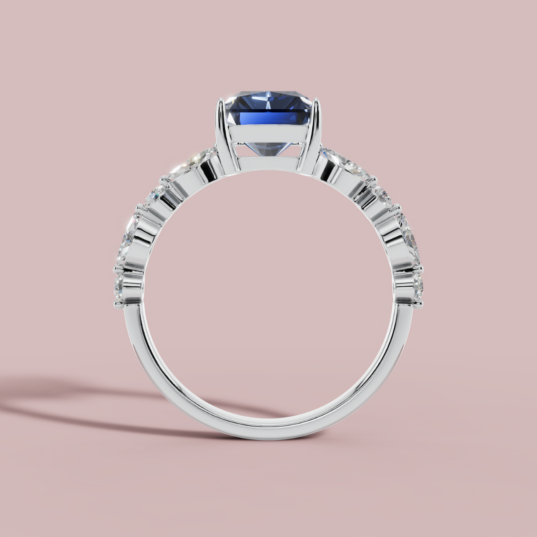 Blue Vertica Ring