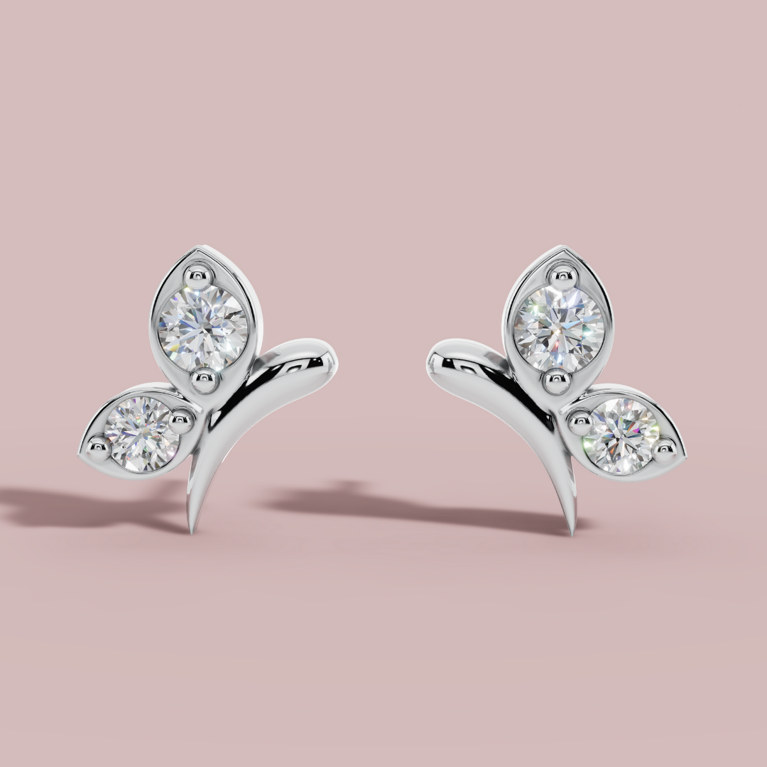 Papillon Duo Stud Earrings