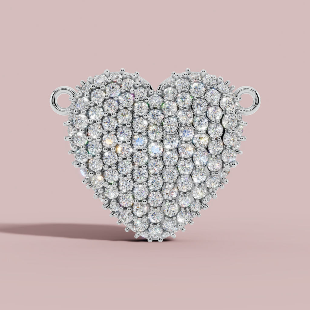 The Pave Heart Necklace