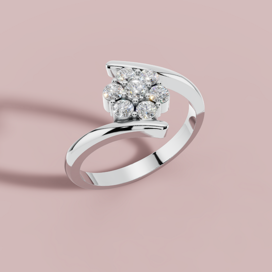Sparkling Cluster Ring