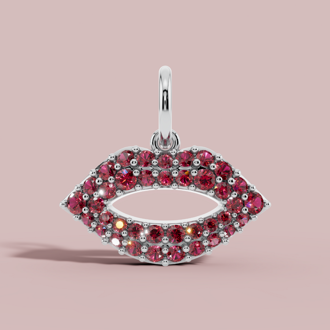 The Lips Charm Necklace
