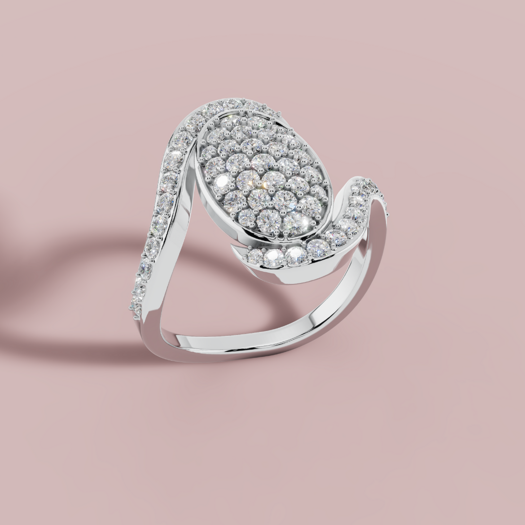 The Radiance of Oval Ring
