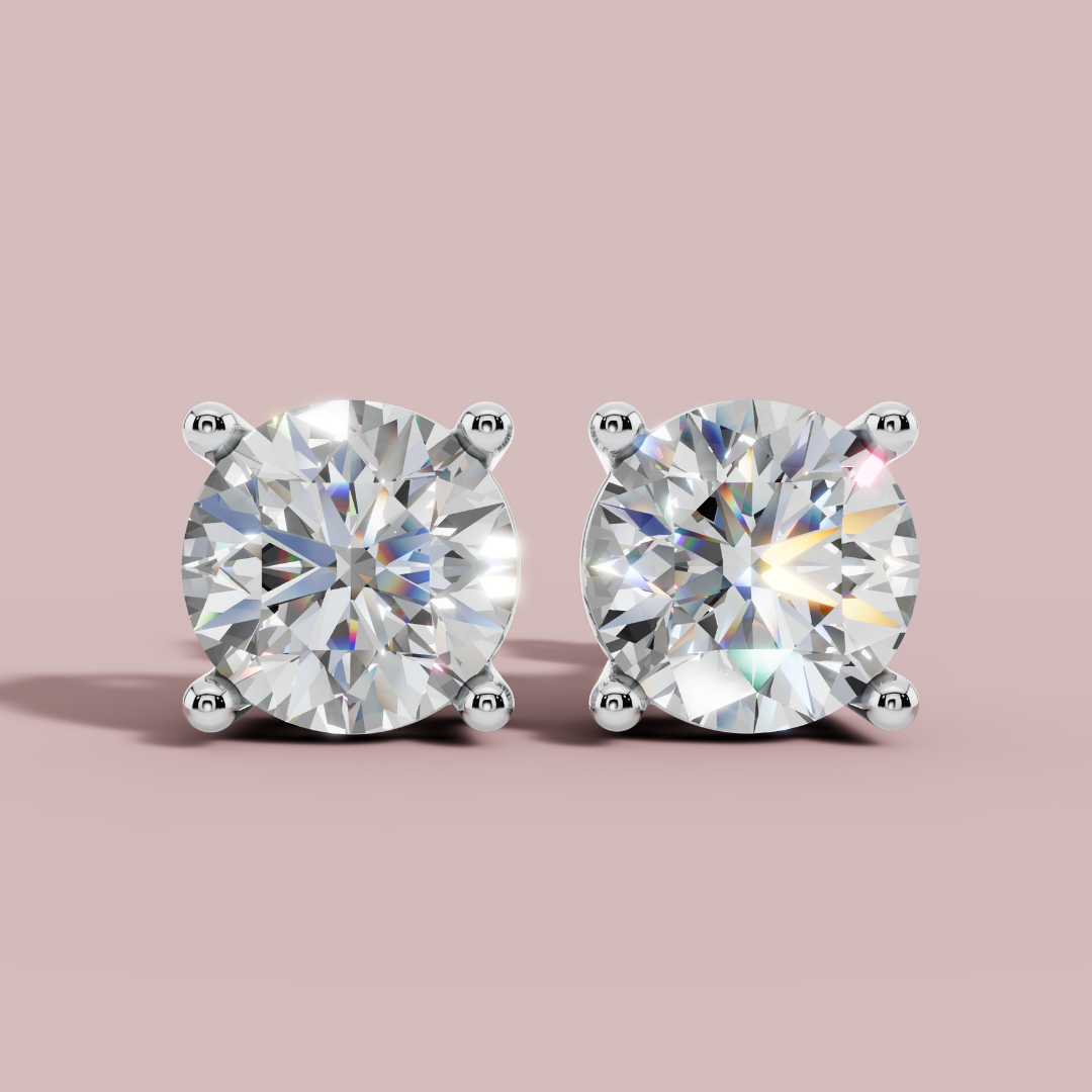 Forever Solitaire Stud Earrings