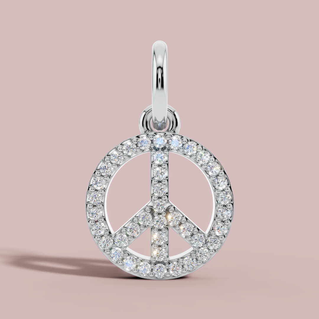 The Peace Sign Charm Necklace