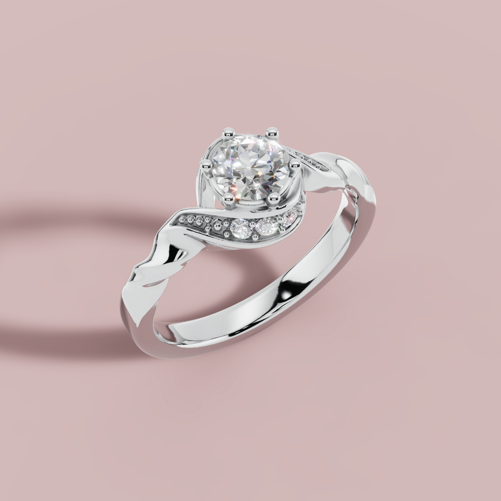 Sparkling Twirl Ring