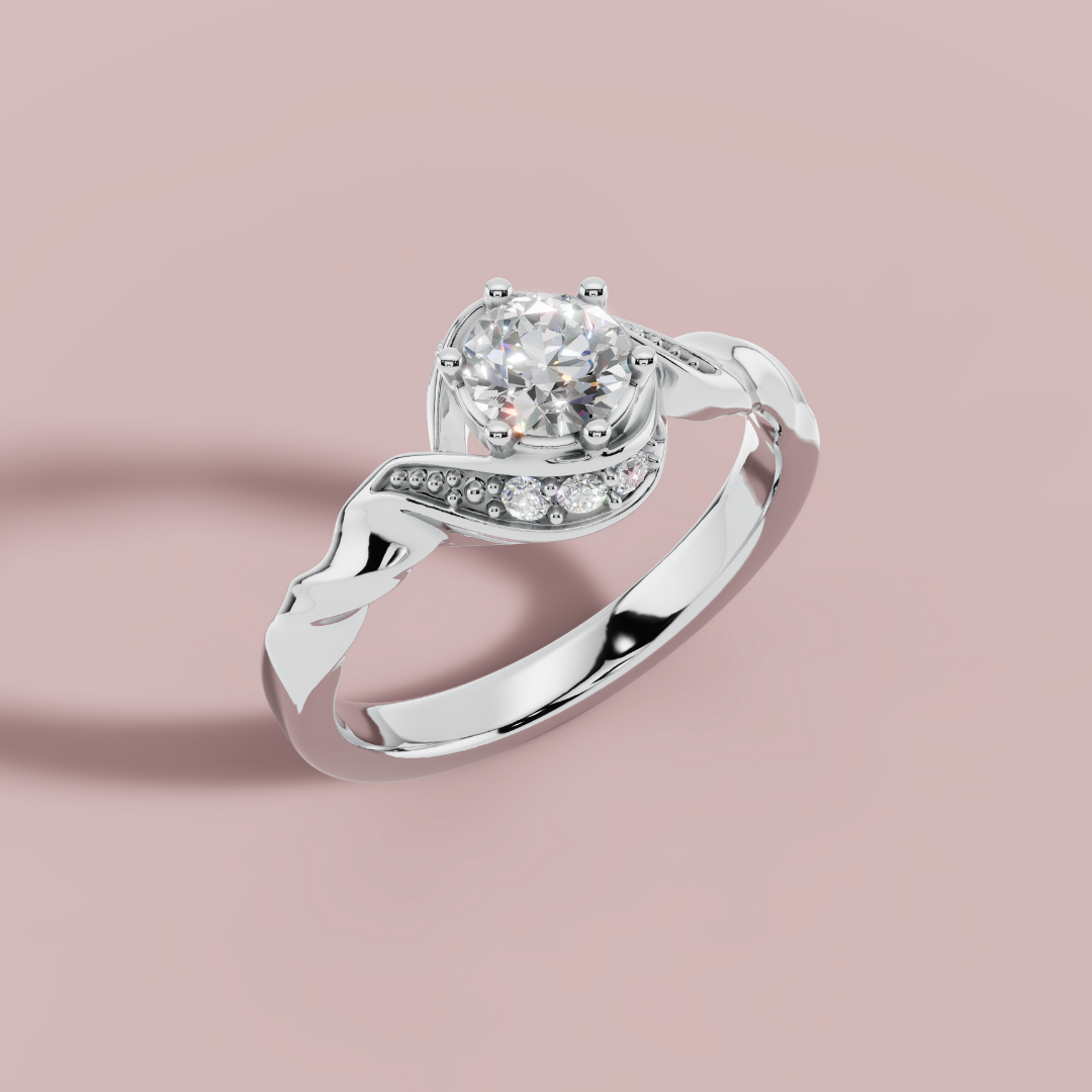 Sparkling Twirl Ring