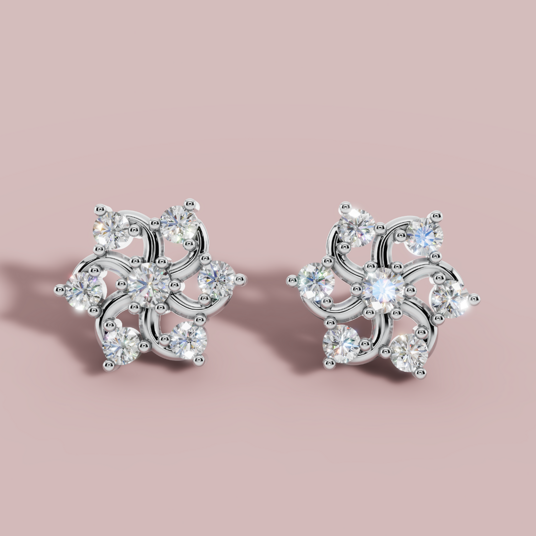 Solace Circle Stud Earrings