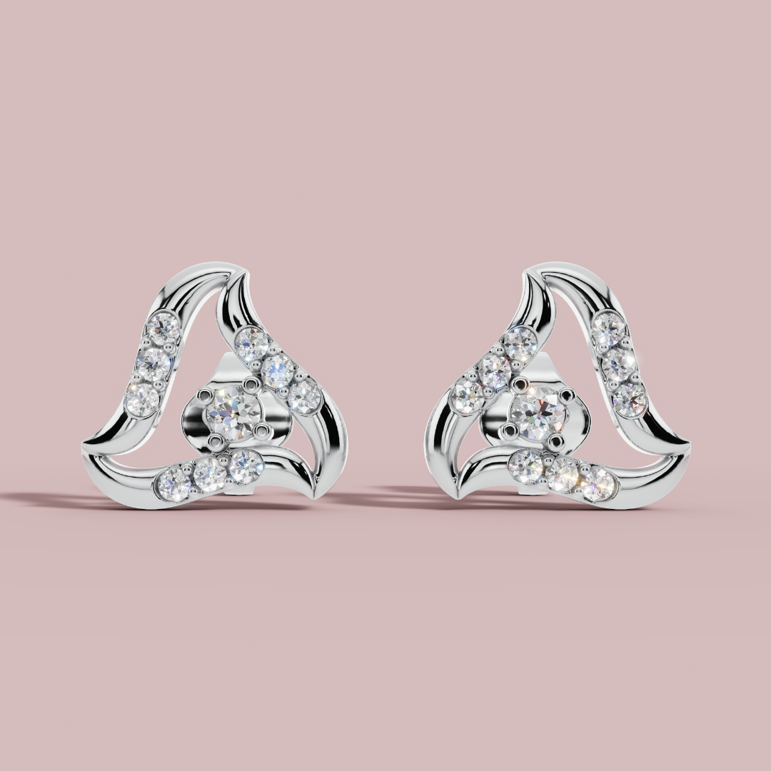 Trillium Curve Stud Earrings