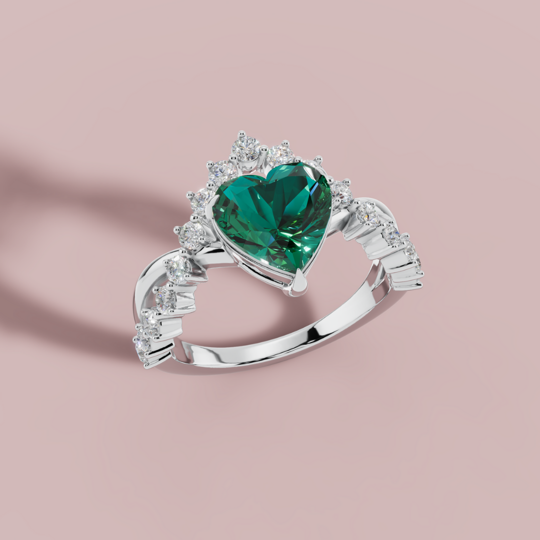 Elaria Green Ring