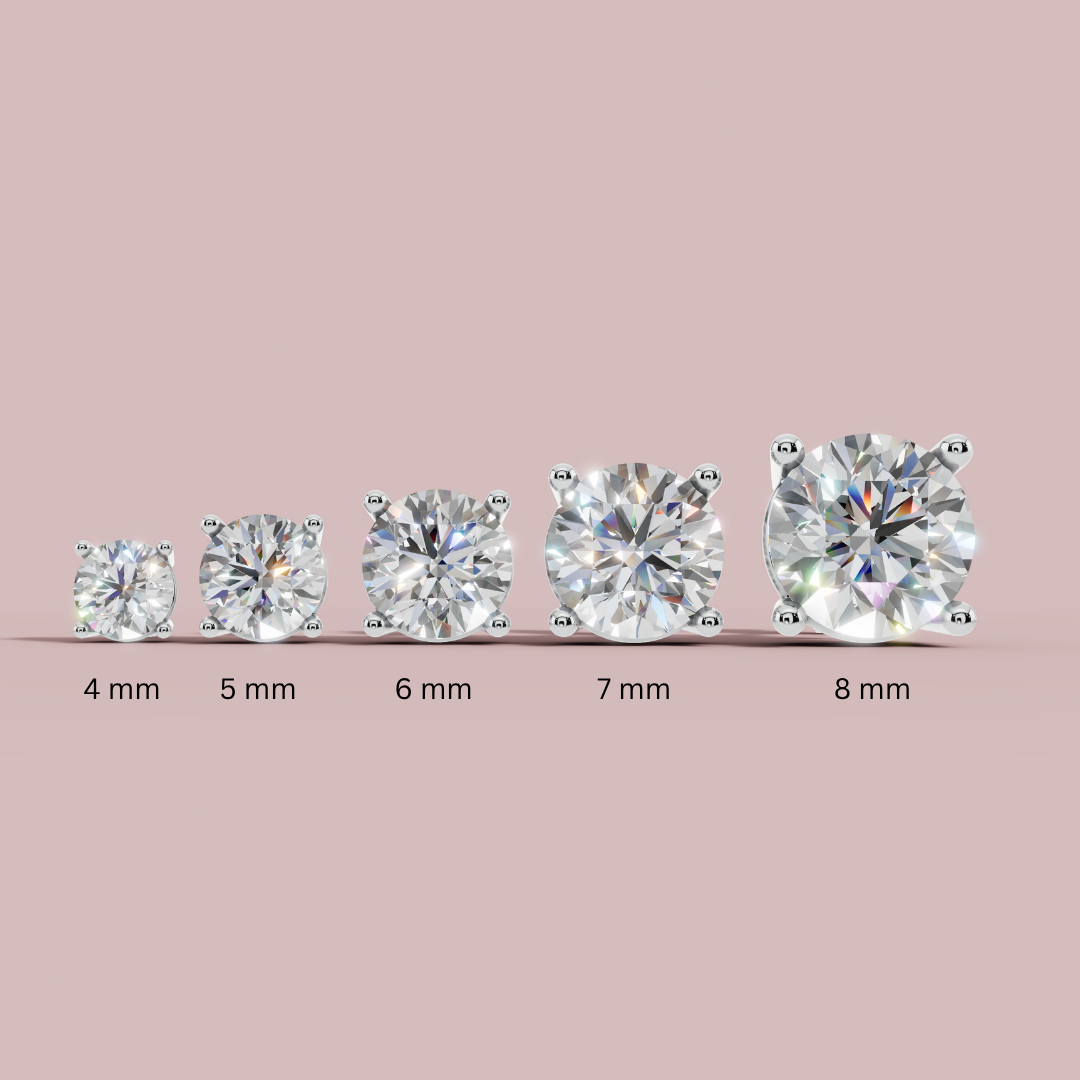 Forever Solitaire Stud Earrings