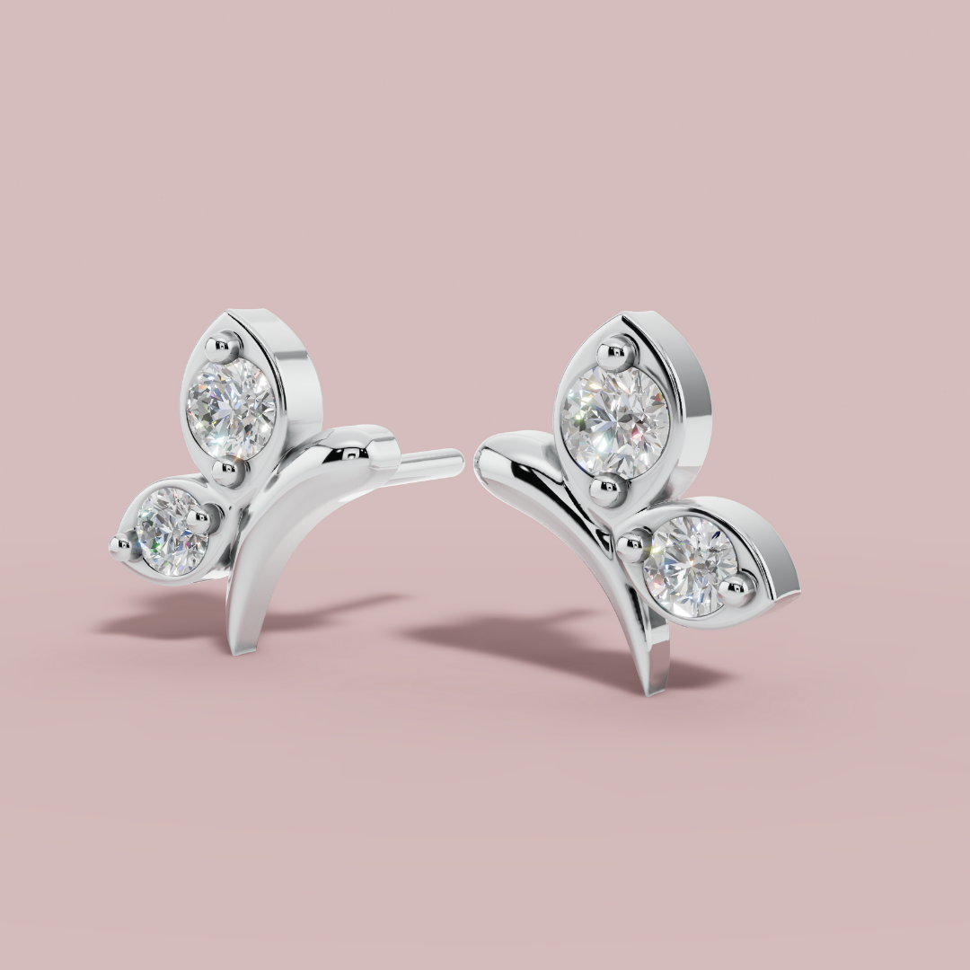 Papillon Duo Stud Earrings