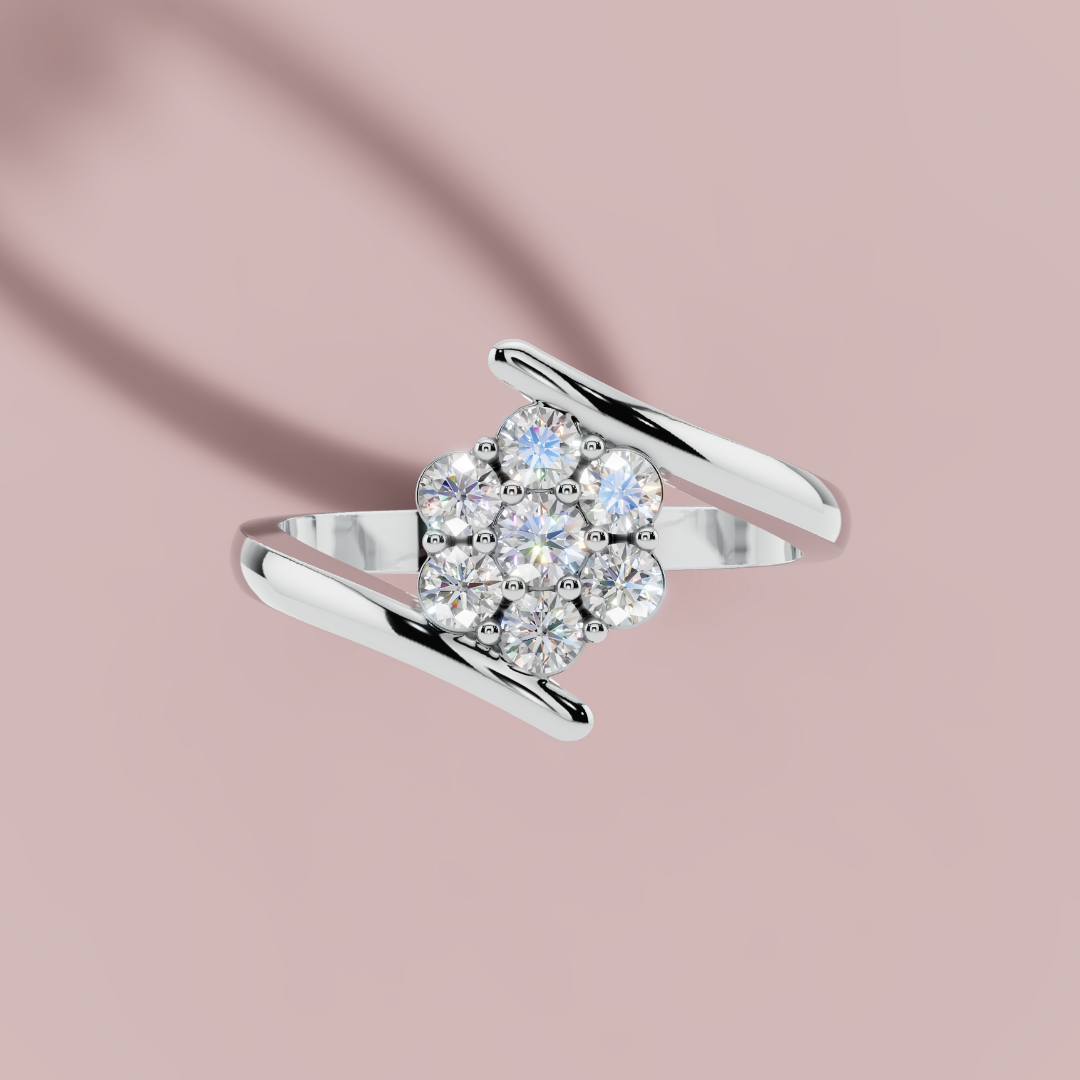 Sparkling Cluster Ring