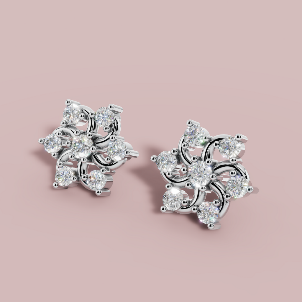 Solace Circle Stud Earrings