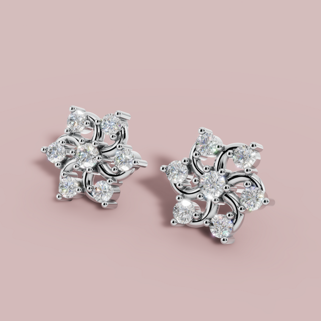 Solace Circle Stud Earrings