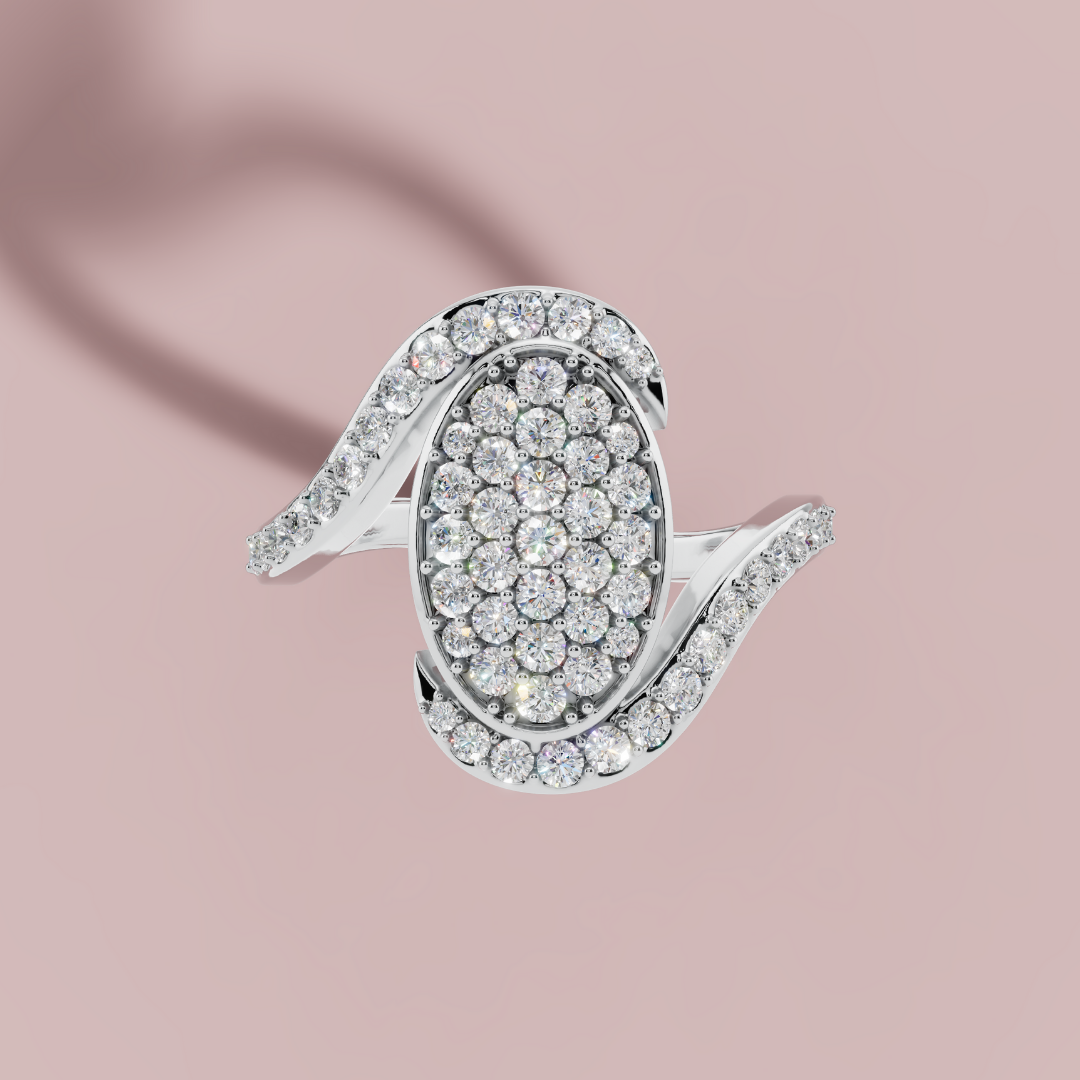 The Radiance of Oval Ring
