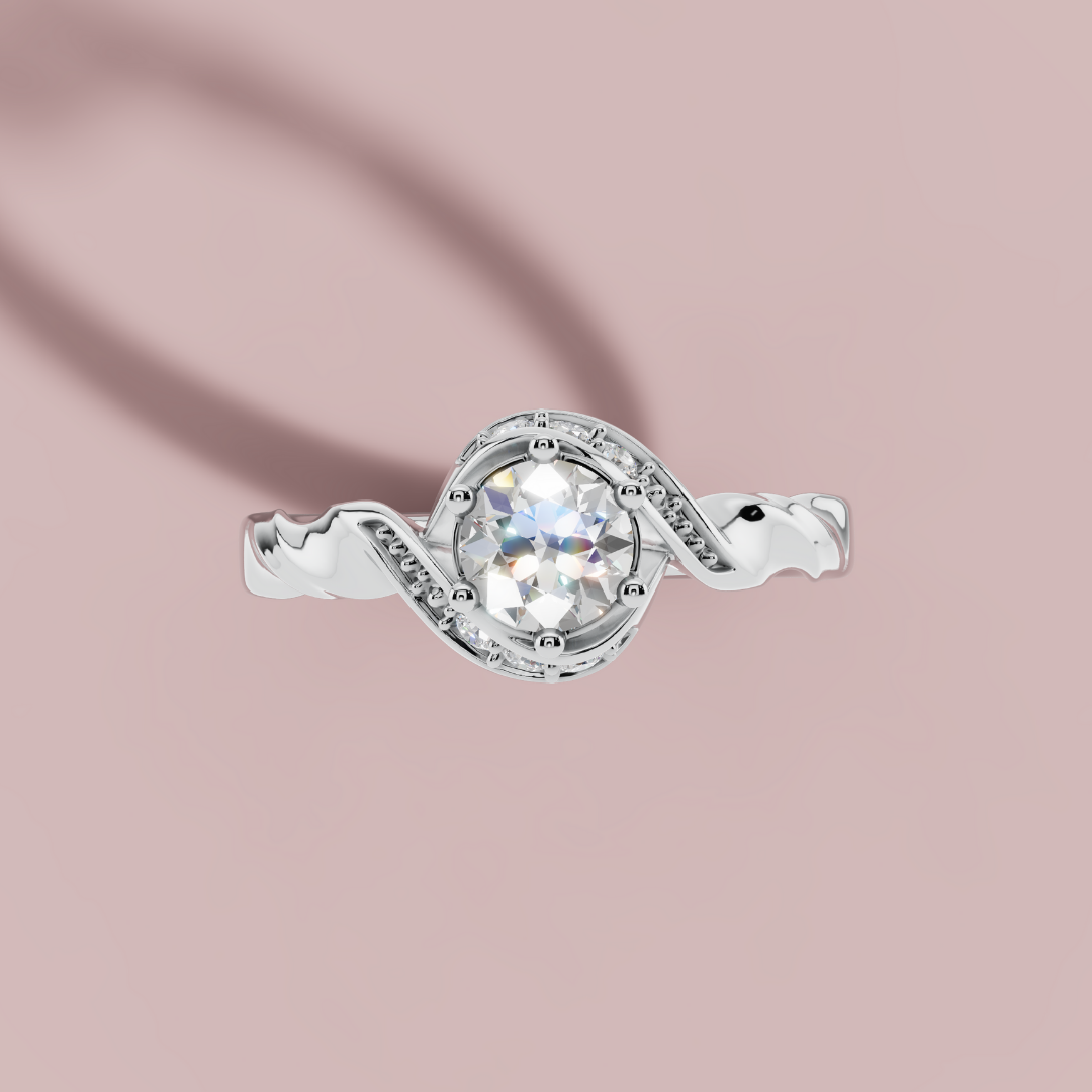 Sparkling Twirl Ring