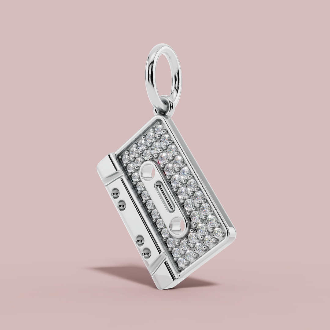 The Casette Charm Necklace