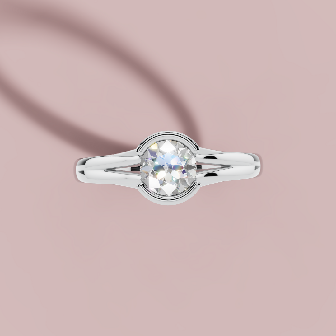 Aurielle Half Bezel Ring