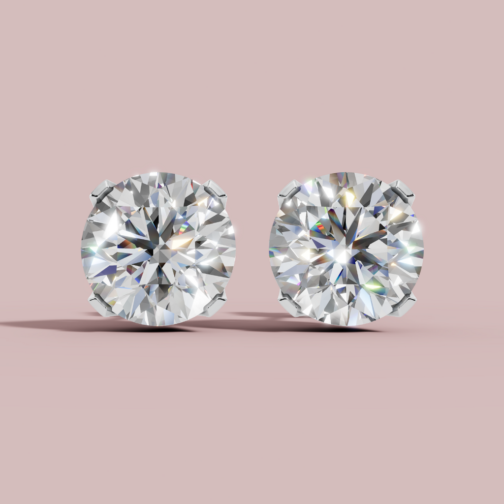 Classic Round Stud Earrings