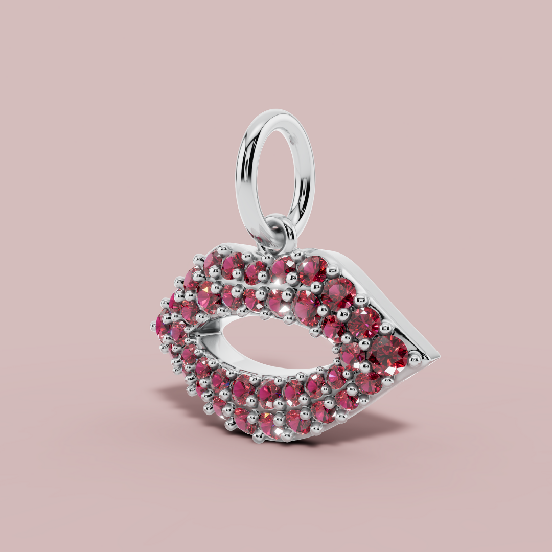 The Lips Charm Necklace