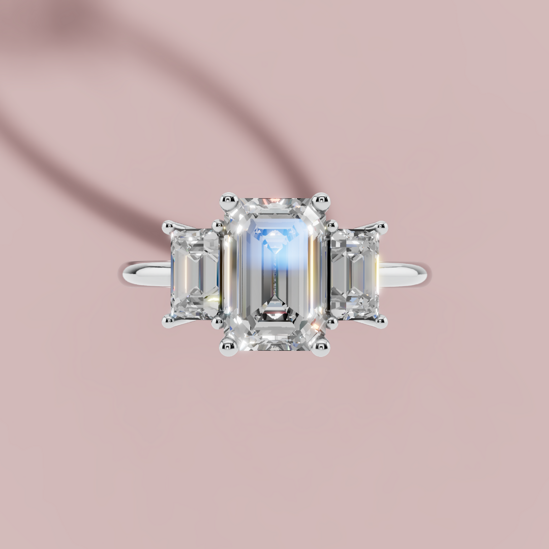Emerald Trellis Ring