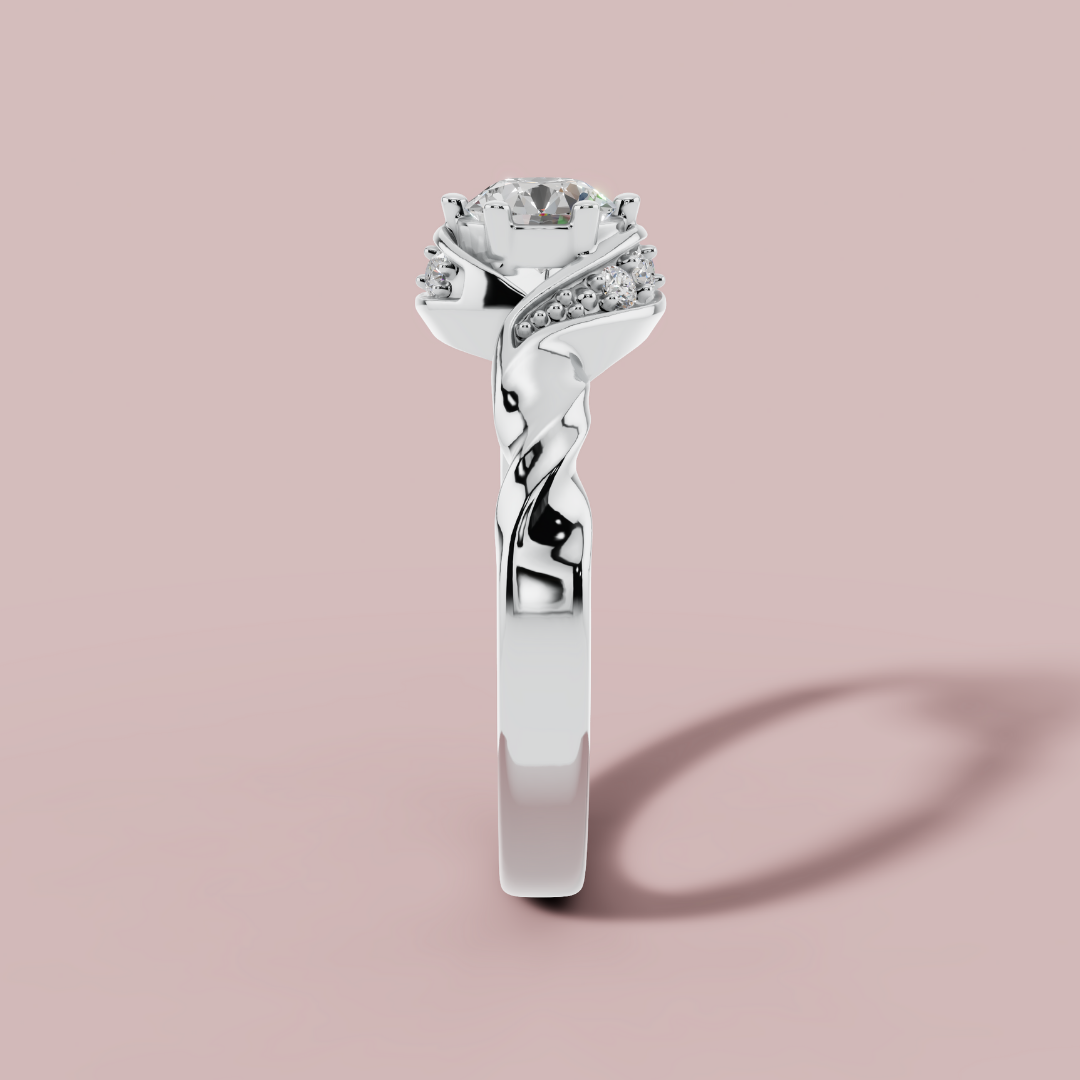 Sparkling Twirl Ring