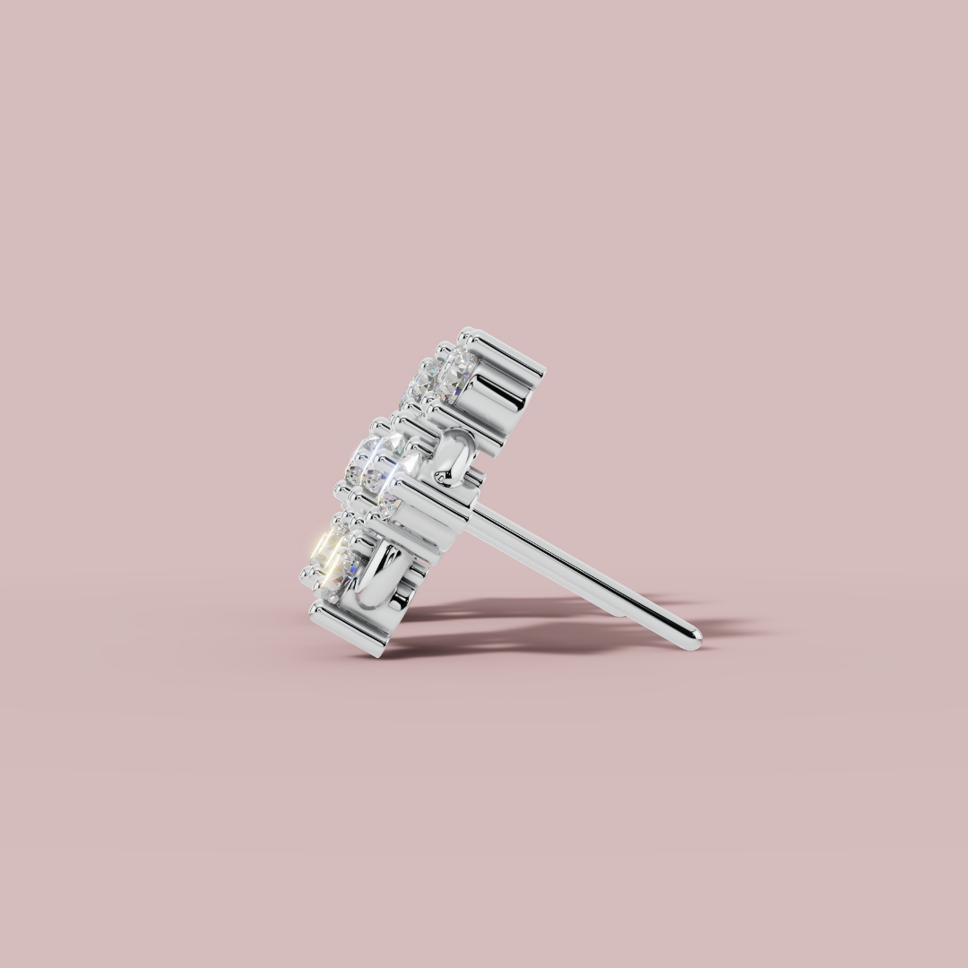 Solace Circle Stud Earrings