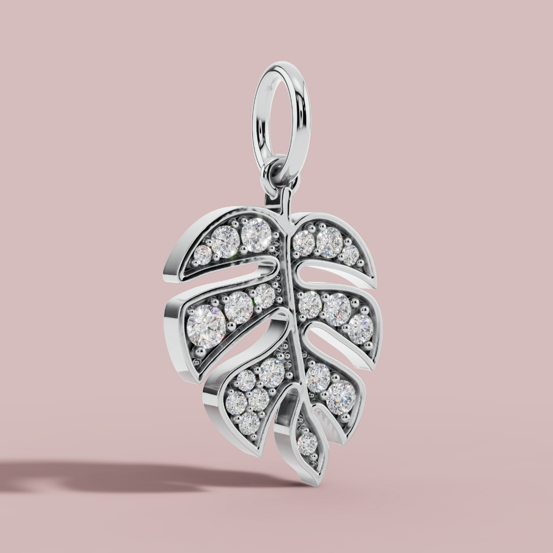 The Monstera Leaf Charm Necklace
