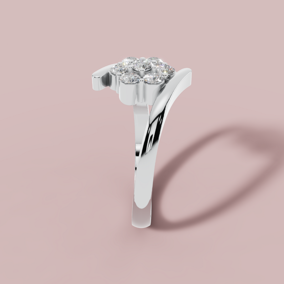 Sparkling Cluster Ring