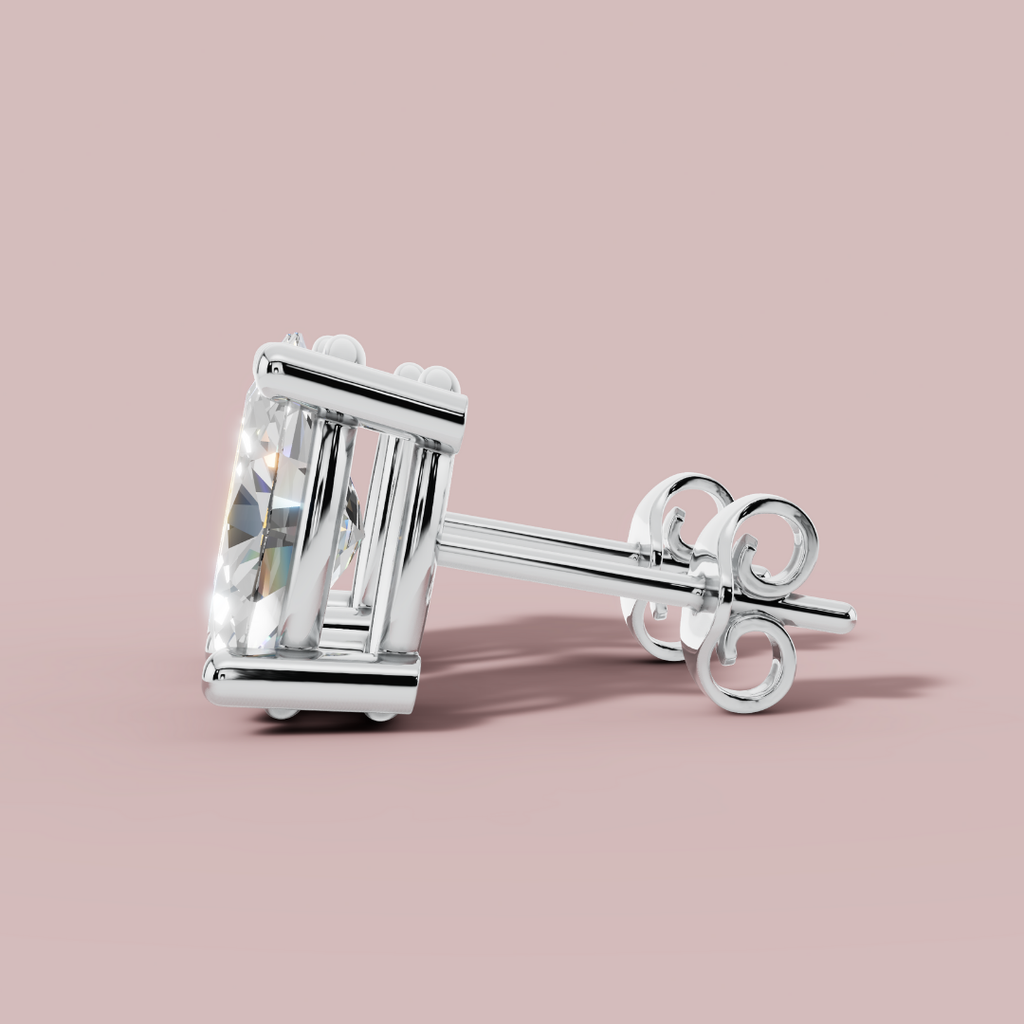 Classic Oval Stud Earrings