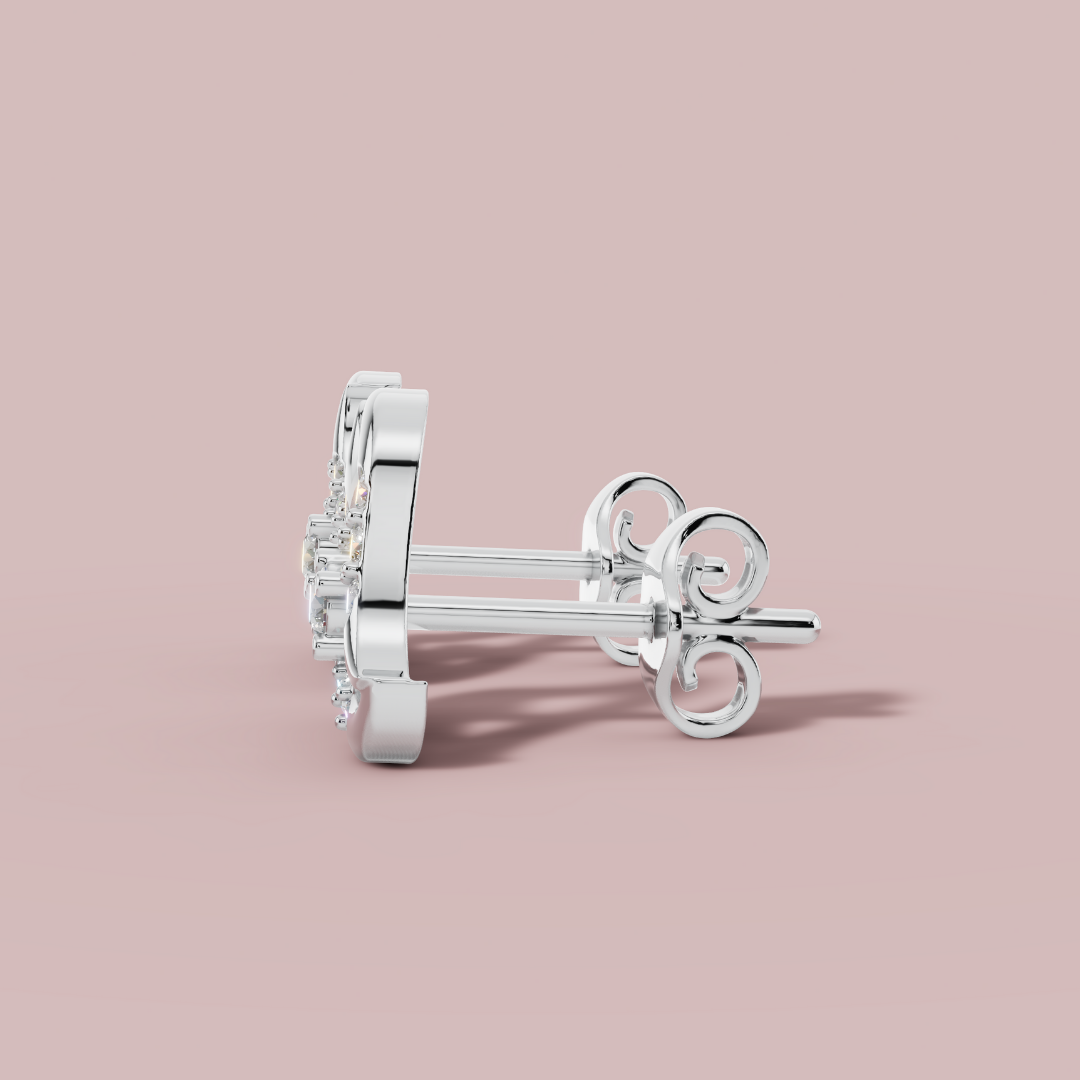 Trillium Curve Stud Earrings