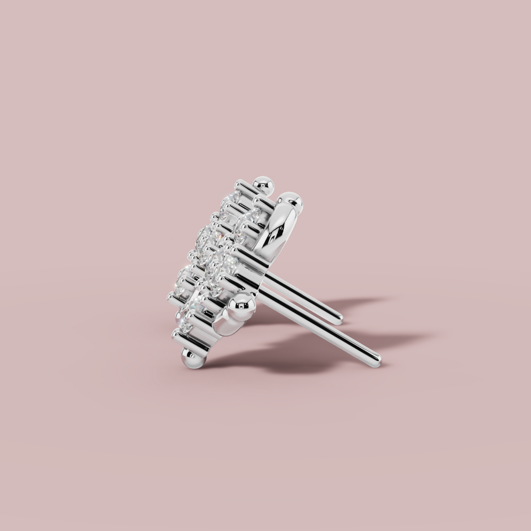 Mystic Swirl Stud Earrings