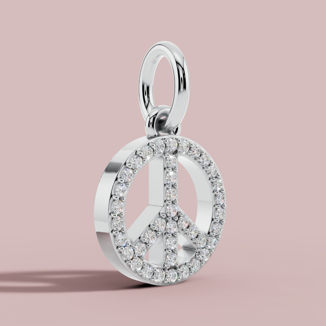 The Peace Sign Charm Necklace