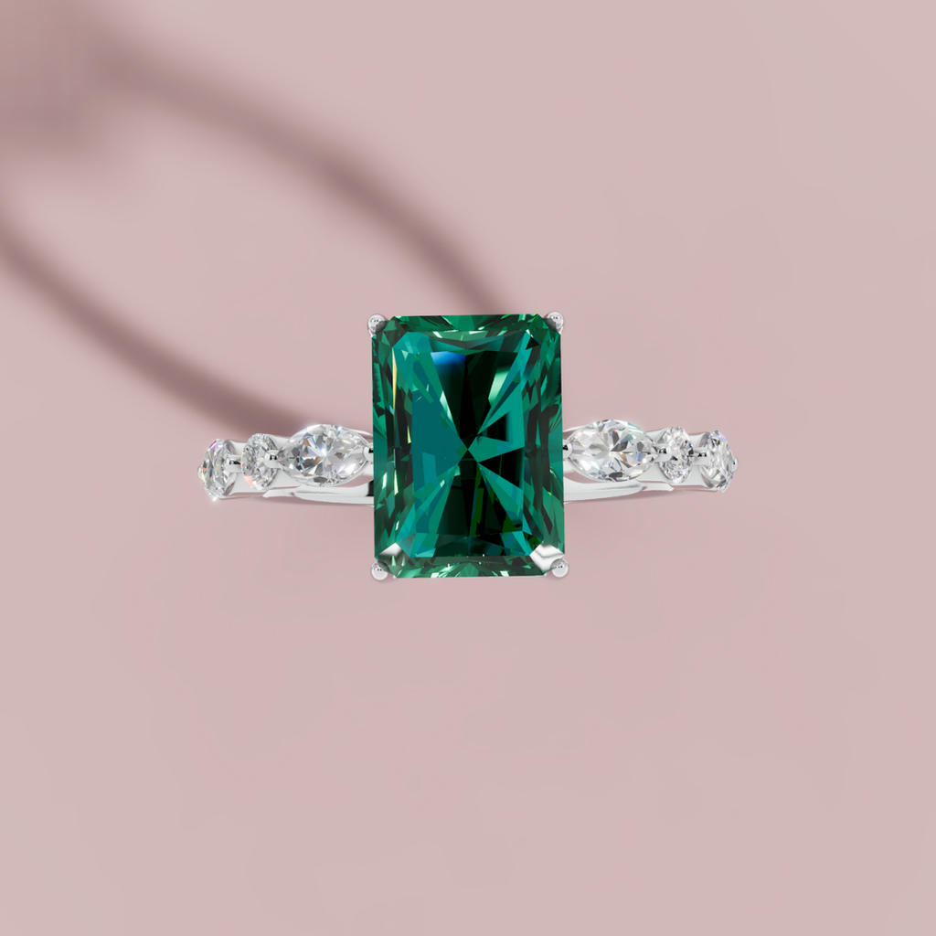 Green Vertica  Ring