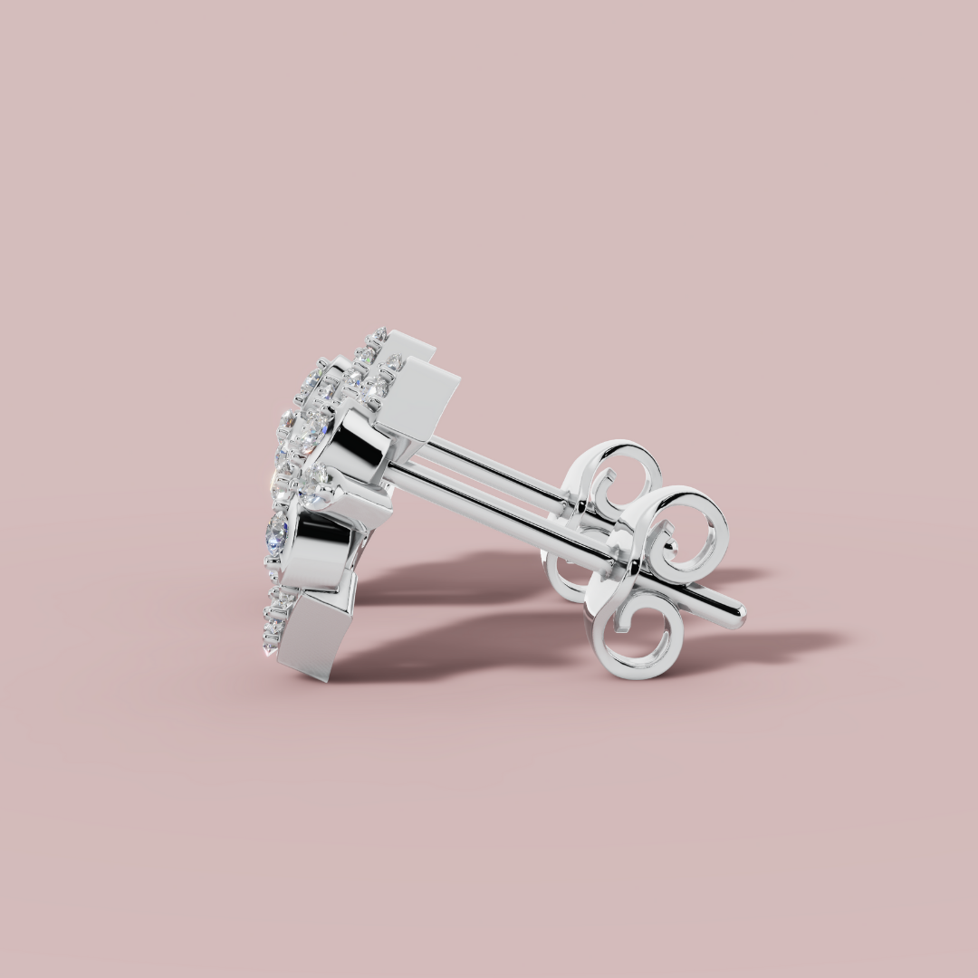 Floré Square Stud Earrings