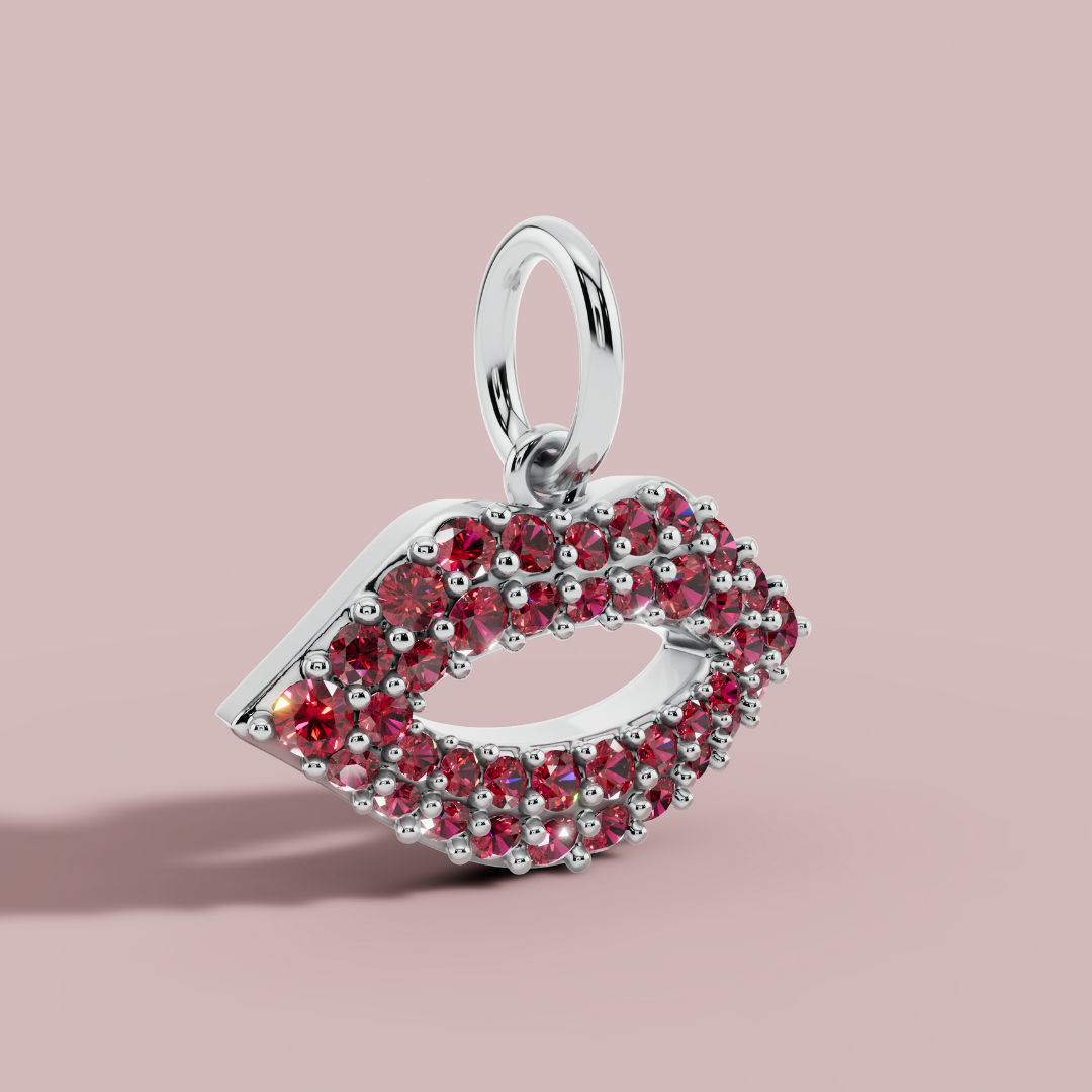 The Lips Charm Necklace