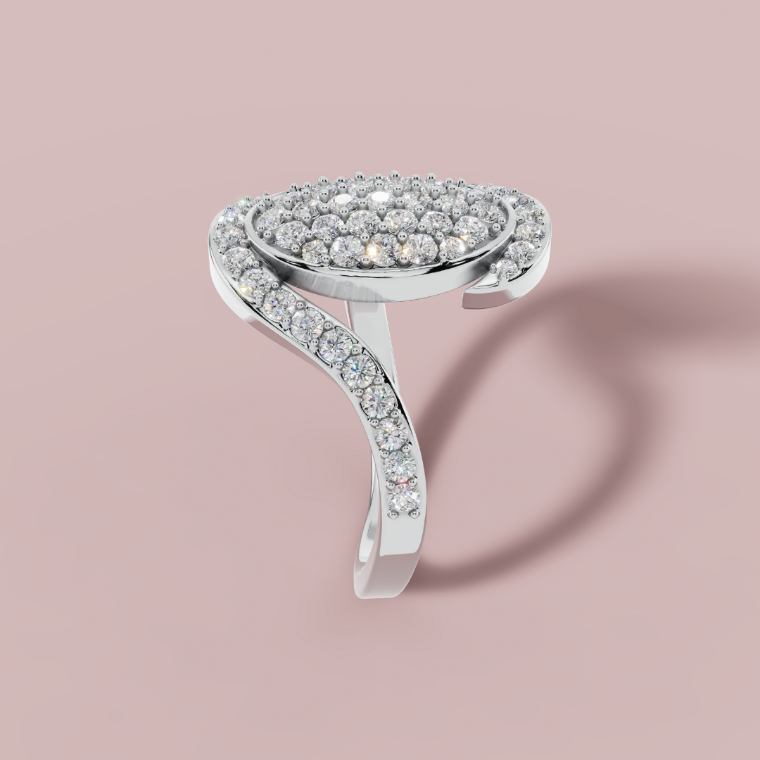 The Radiance of Oval Ring