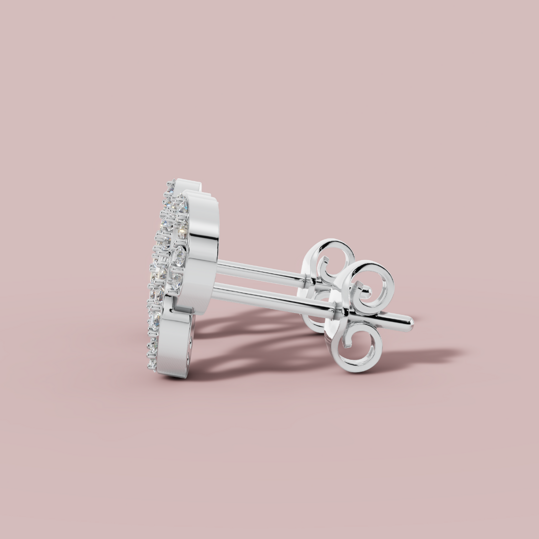 Sterling Orbit Stud Earrings