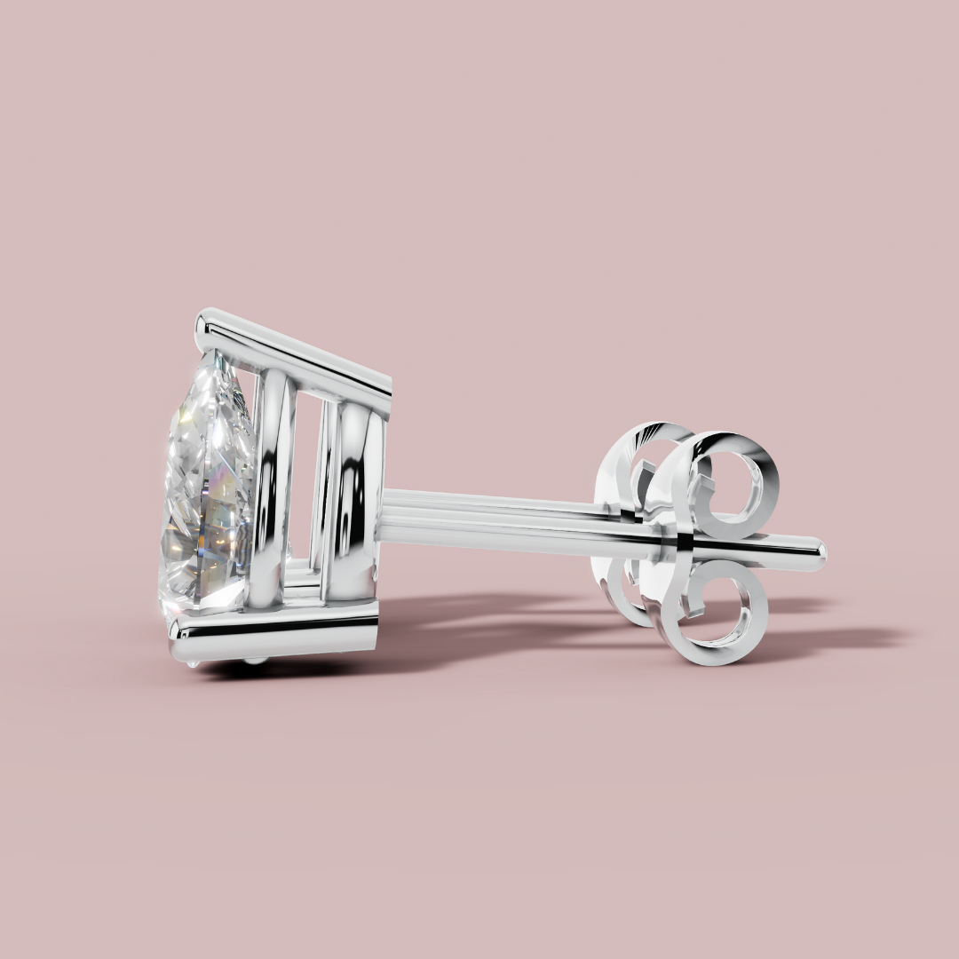 Classic Pear Stud Earrings