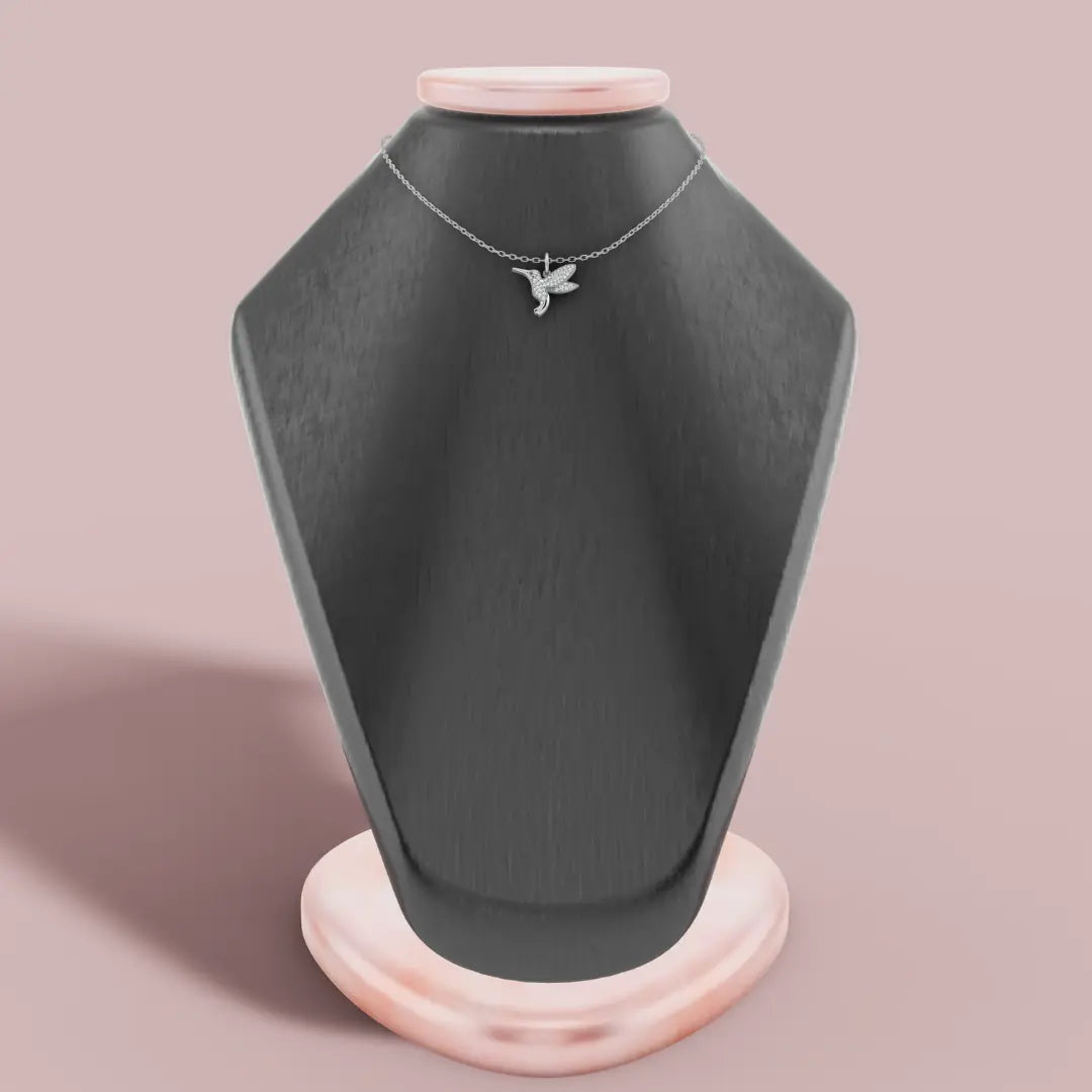 The Hummingbird Charm 925 Pure Silver Necklace My Store