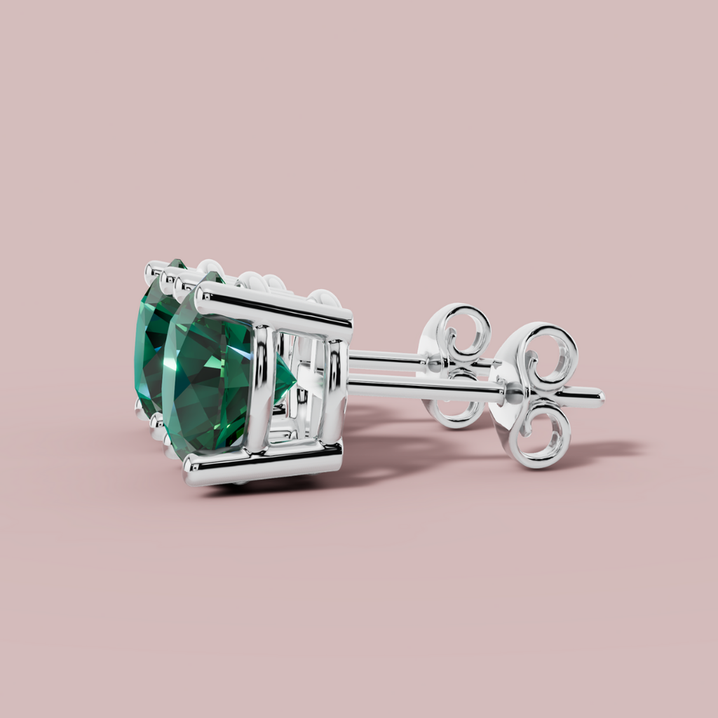Moderna Round Forest Stud Earrings