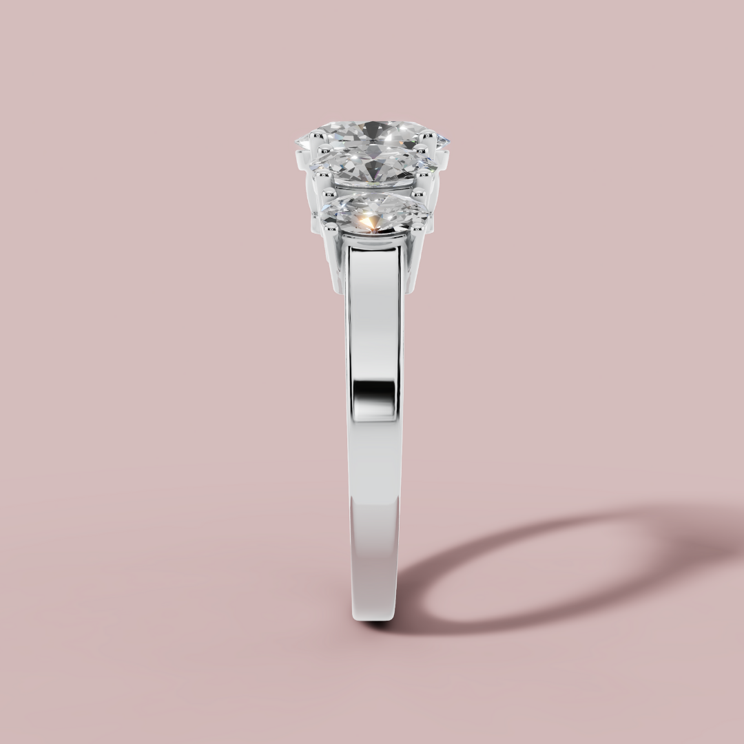 Oval 5 Stone Ring