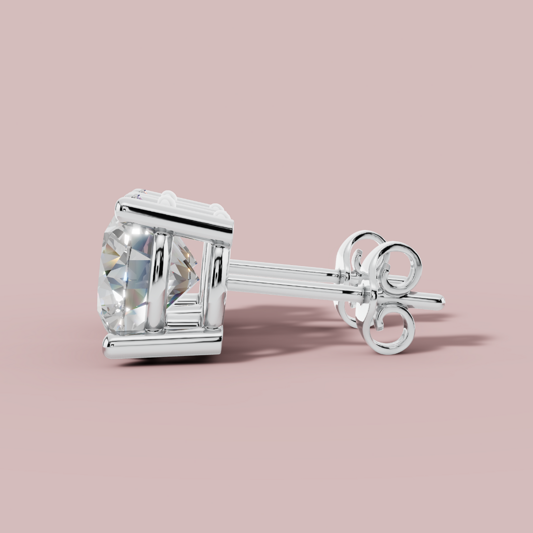 Forever Solitaire Stud Earrings
