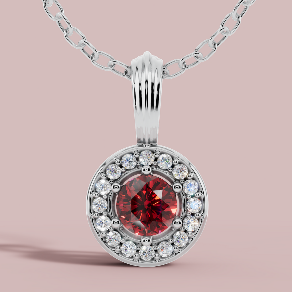 Sanaaz Red Round Necklace