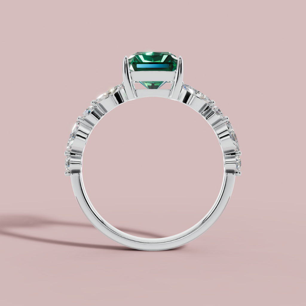 Green Vertica  Ring