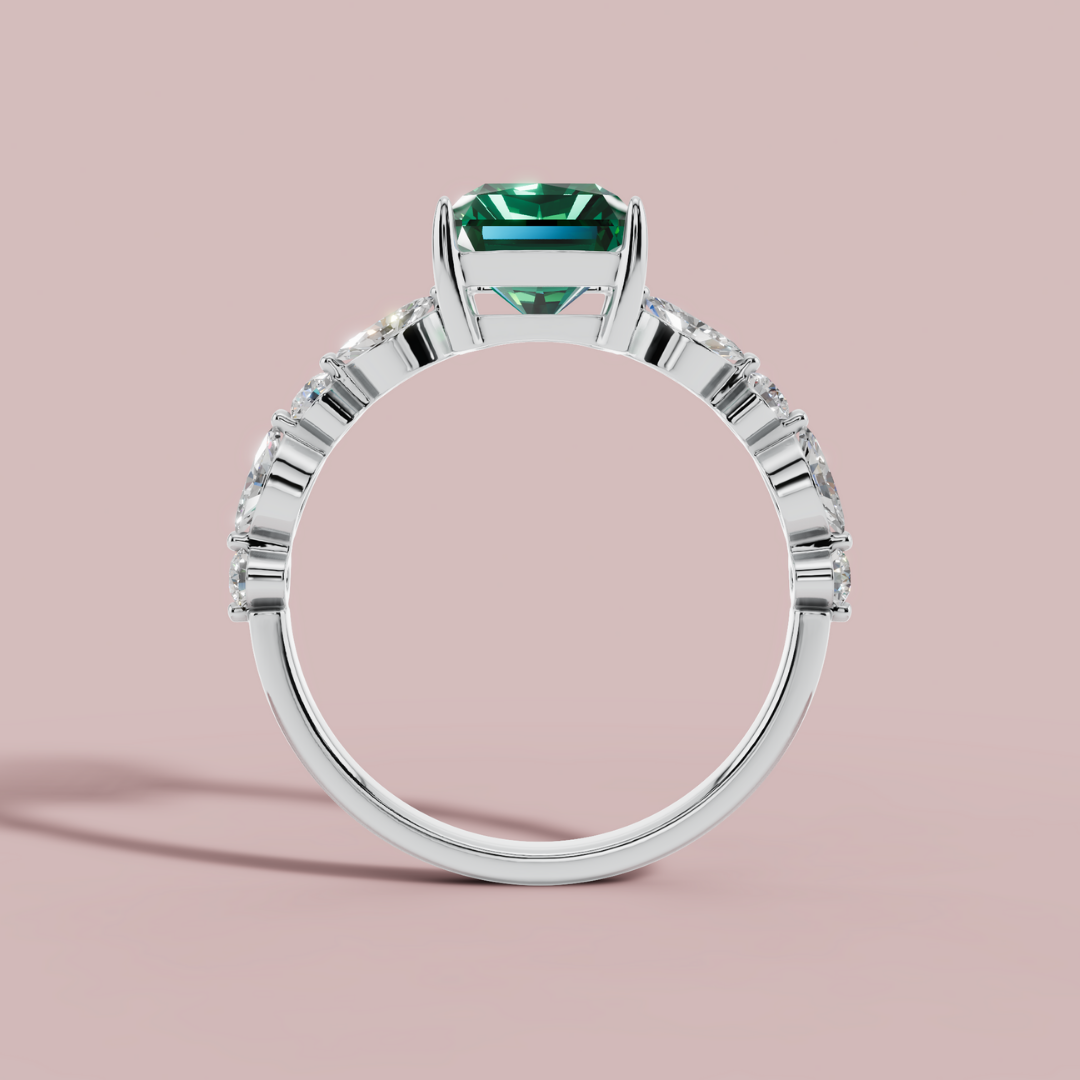 Green Vertica  Ring