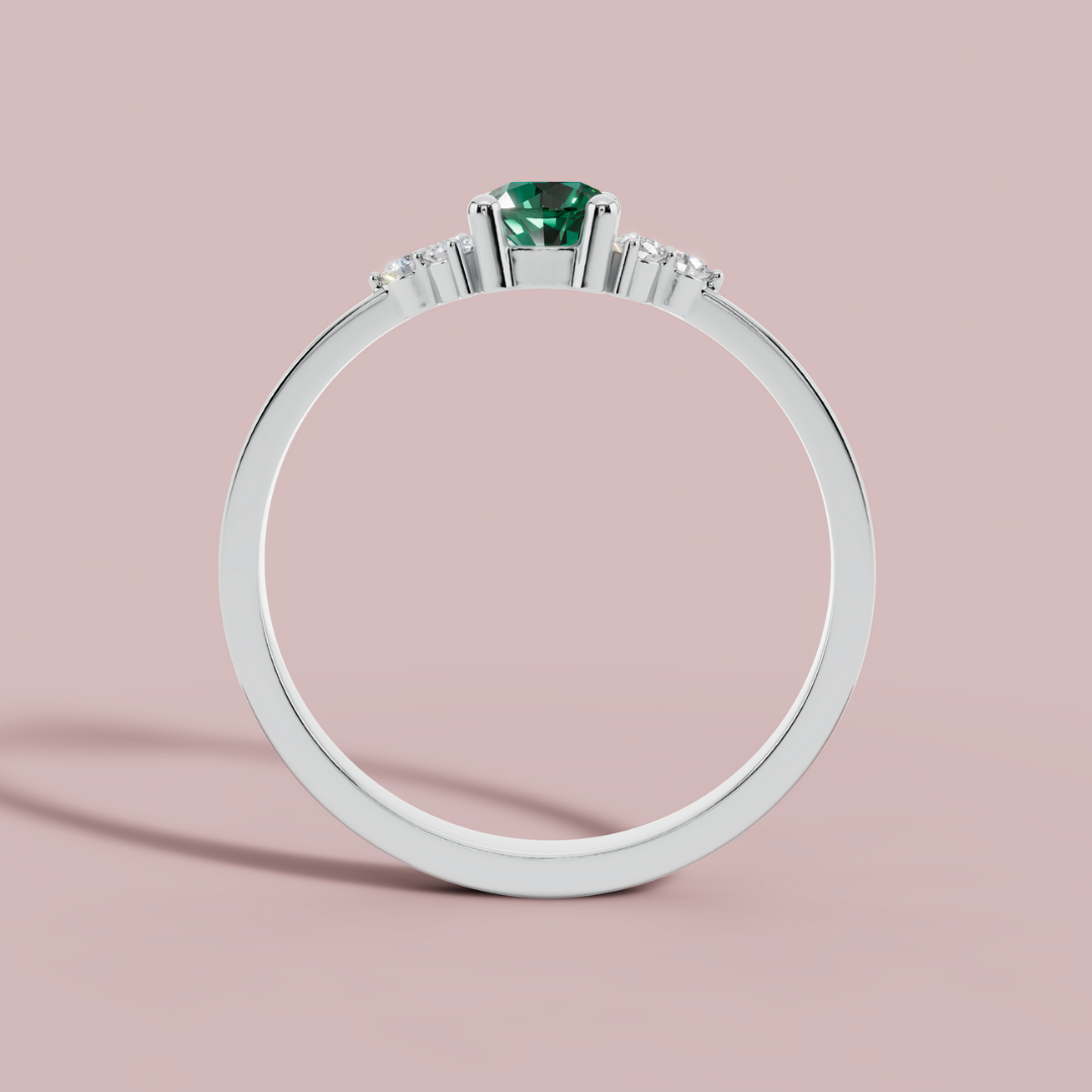 Green Prism Ring