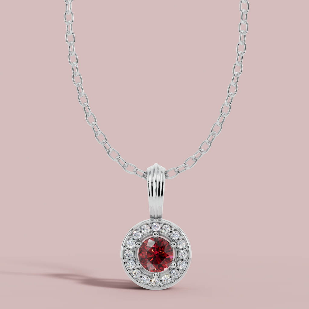 Sanaaz Red Round Necklace